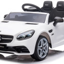 Jeździk na akumulator Mercedes BENZ SLC300 Cabrio dźwięki, światła, pilot - biały