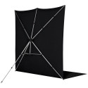 Westcott X Drop Pro Kreukbestendige Achtergrond Kit Rich Black Sweep (8' x 13')