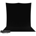 Westcott X Drop Pro Kreukbestendige Achtergrond Kit Rich Black Sweep (8' x 13')
