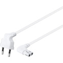 Goobay Connection Cable Euro Plug Angled at Both Ends, 1.5 m, White