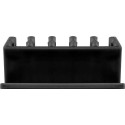 Goobay 70433 cable organizer Desk Cable holder Black 2 pc(s)