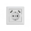 DeLOCK Wall Socket with 2 x USB Type-A Charging Port 2.8 A