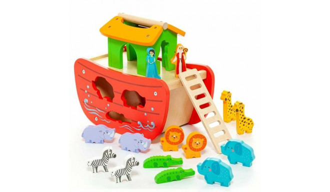 Playset Moltó Noah's ark Деревянный 17 Предметы