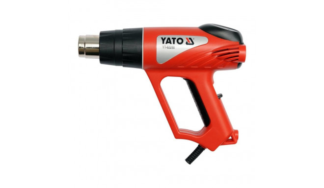 Yato YT-82288 kuumapuhur 500 l/min 550 °C 2000 W must, punane
