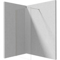 Walk-in shower wall 80 cm