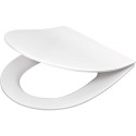 Slim soft-close toilet seat