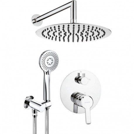Concealed shower set