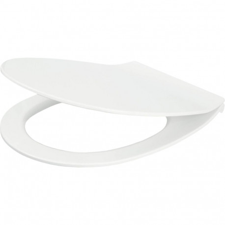 Slim soft-close toilet seat