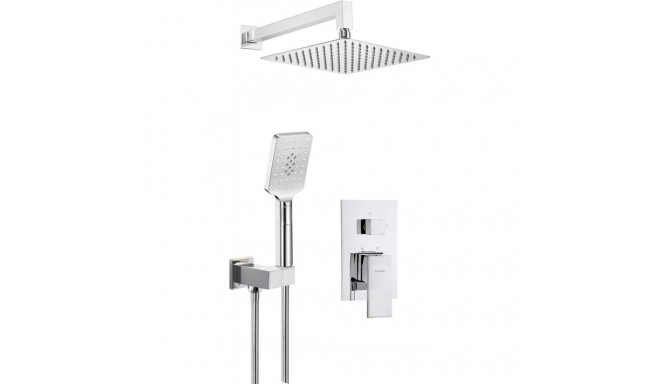 Concealed shower set
