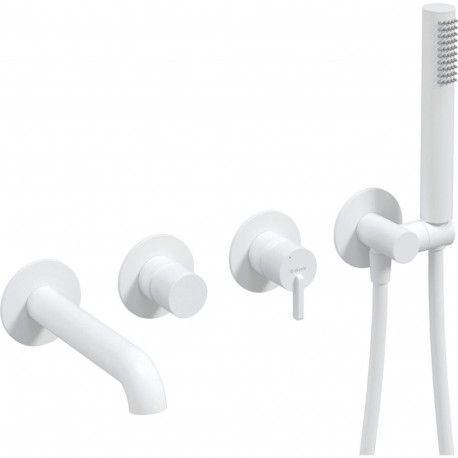 Concealed 4-hole bathtub mixer