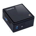 GIGABYTE GB-BACE-3160 PC/tööjaama barebone 0.69L suurusega arvuti Must J3160 1.6 GHz