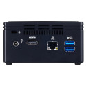 GIGABYTE GB-BACE-3160 PC/tööjaama barebone 0.69L suurusega arvuti Must J3160 1.6 GHz