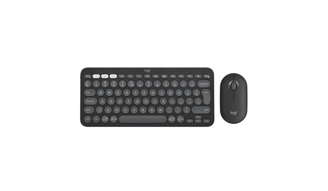 Logitech 920-012239 klaviatuur hiir kaasas universaalne RF juhtmevaba + Bluetooth QWERTY US Internat