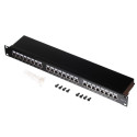 Patch Paneel 19'' Netrack 24-Porti Cat.6 FTP, riiuliga