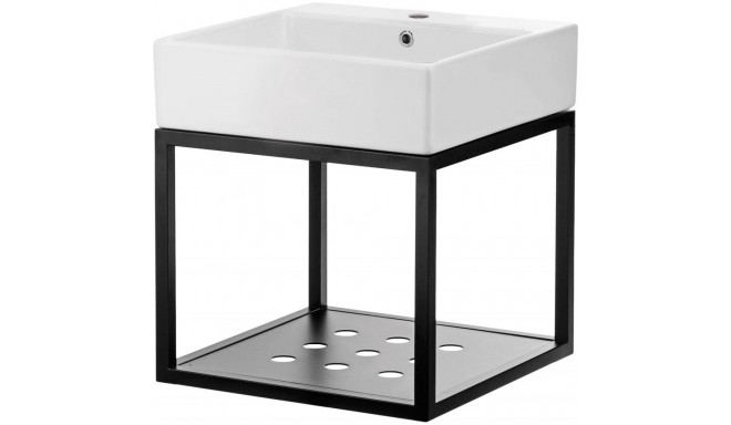 Wall-hung bathroom console with washbasin - 50x50 cm