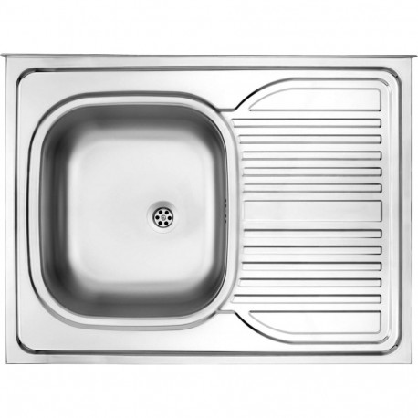 1-kausiga terasest valamu paremal asuva nõudekuivatuspinnaga – pealtpaigaldatav