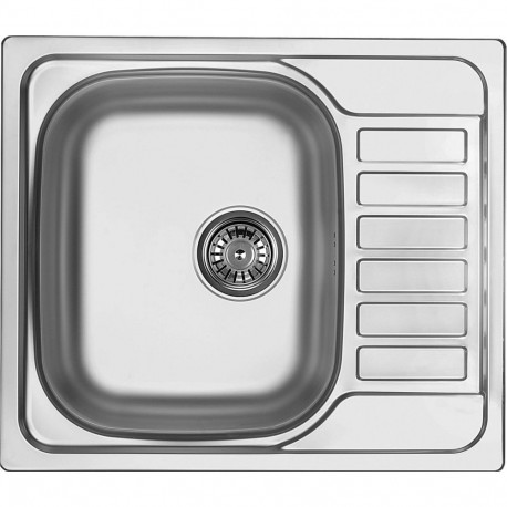 1-bowl steel sink with drainer