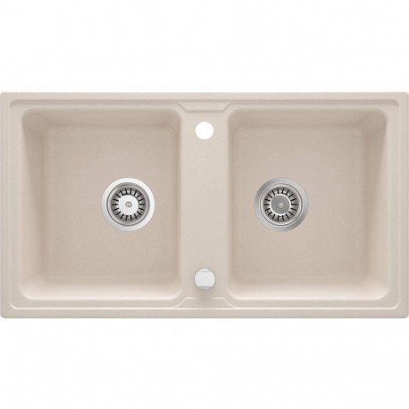 2-bowl granite sink