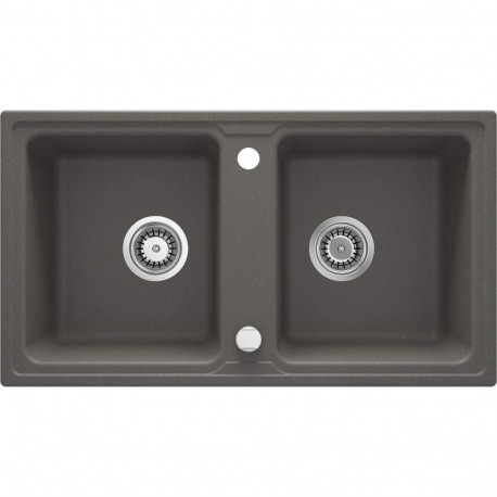 2-bowl granite sink