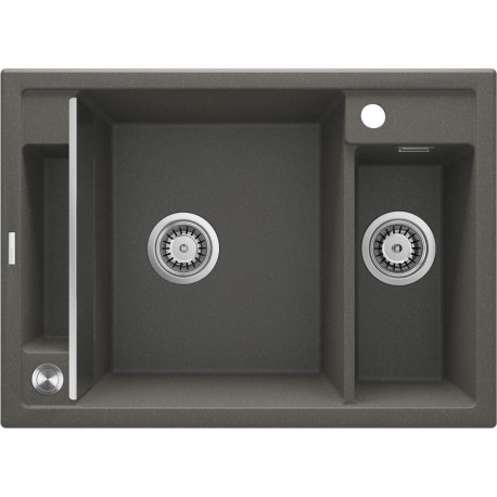 Magnetic granite sink 1.5-bowl