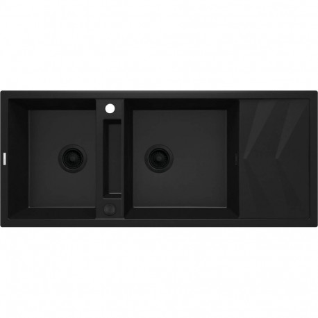 2-bowl magnetic granite sink with drainer
