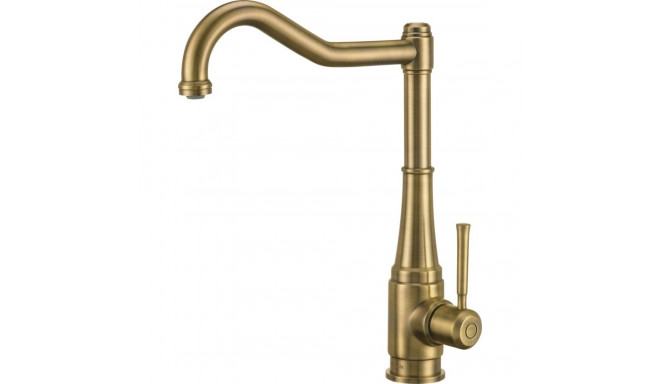 Kitchen faucet with rectangular spout
