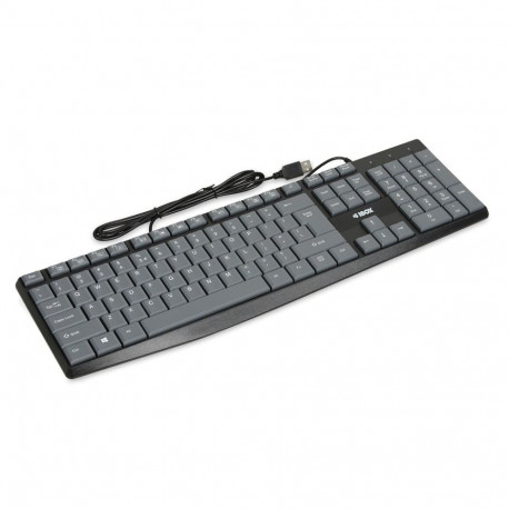 iBOX Eris USB klaviatuur, hall/must