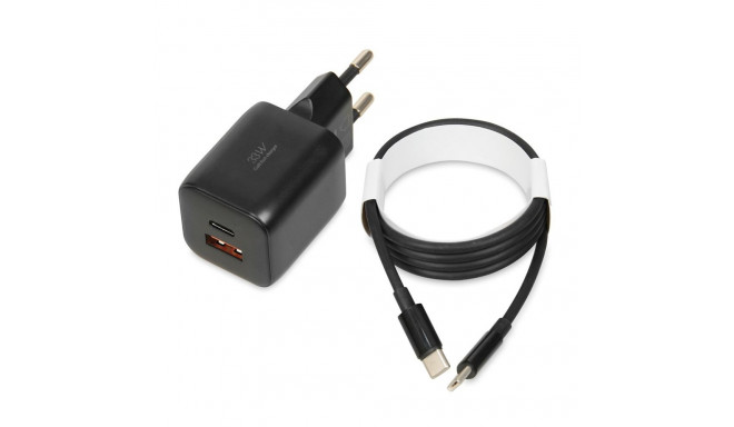 iBOX C-42 GaN PD33W seinalaadija, must