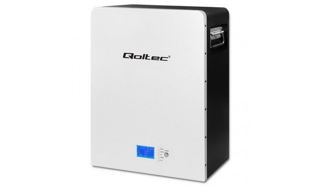 Qoltec 53860 Energy storage LiFePO4 |5.12kWh | 51.2V | 100Ah | BMS| LCD