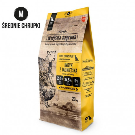 WIEJSKA ZAGRODA kalkun lambaga M kuiv koeratoit 20kg