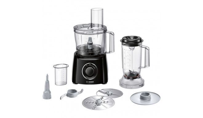 Bosch MCM3201B food processor 800 W 2.3 L Black, Transparent