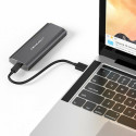 Qoltec 52271 Korpus NV2271 draivile M.2 SSD | SATA | NVMe | USB-C | 2TB