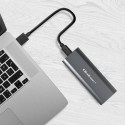Qoltec 52271 Korpus NV2271 draivile M.2 SSD | SATA | NVMe | USB-C | 2TB