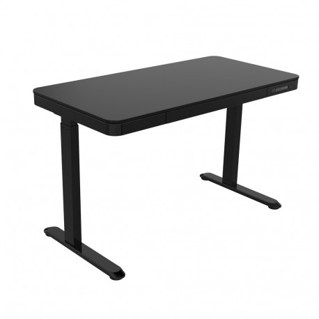 Tuckano Desk with electric height adjustment ET119W-C Black. Desk surface dimensions 120 x 60cm.