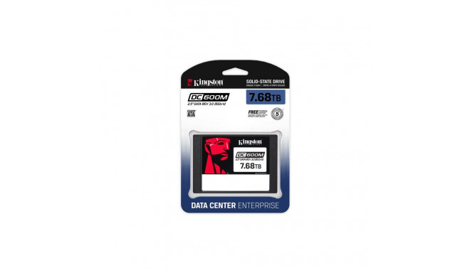 Kingston Technology 7680G DC600M (segakasutus) 2.5" ettevõtte SATA SSD