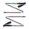 Trekking Pole - Black Diamond Distance Carbon Z Foldable, Blue