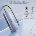 Active Hub - UNITEK USB-C 10Gbps M.2 HDMI PD 100W Grey