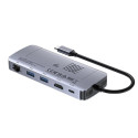 Active Hub - UNITEK USB-C 10Gbps M.2 HDMI PD 100W Grey