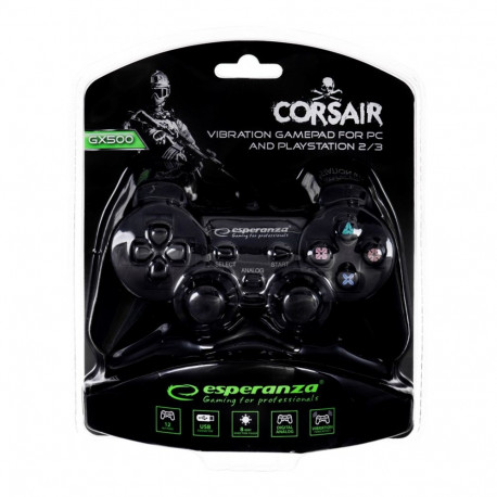 Gaming Controller - Esperanza Eg106, Black
