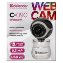 Webcam - IronKey Defender C-090 0.3 MP Clip/Stand Black