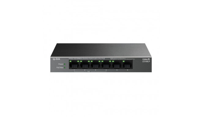 Networking Switch - TP-Link LiteWave LS106LP 6-Port PoE 15.4W Black
