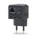 Network Repeater - Gembird Wnp-rp300-03 Bk 300mbit/s