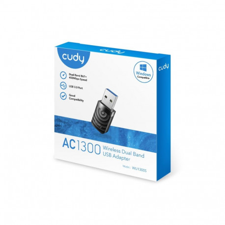 USB Adapter - Cudy WU1300S Dual-Band 867 Mbit/s Internal Antenna