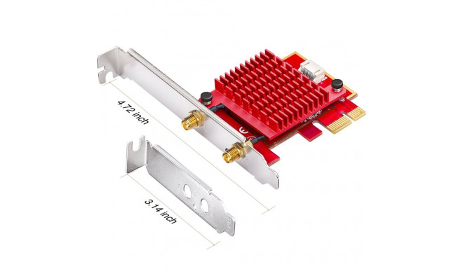 Network Card - Cudy WE3000S PCI-E Adapter 235x140x40 mm