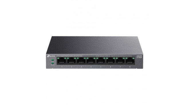 Network Switch - TP-Link LiteWave 8-Port Gigabit PoE+ Black