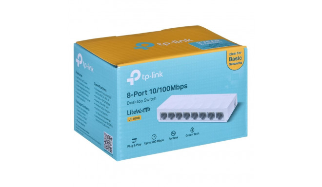 Networking Equipment - TP-LINK LS1008 8-Port 100Mbps Switch Energy-Efficient