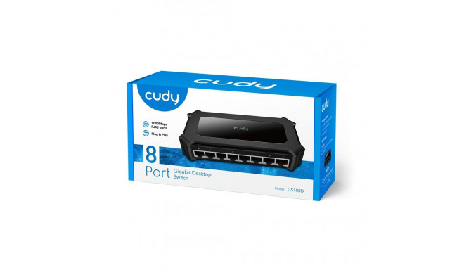 Network Switch - Cudy GS108D 8-Port Gigabit Ethernet Black