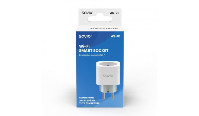 Smart Socket - Savio As-01 16a, White