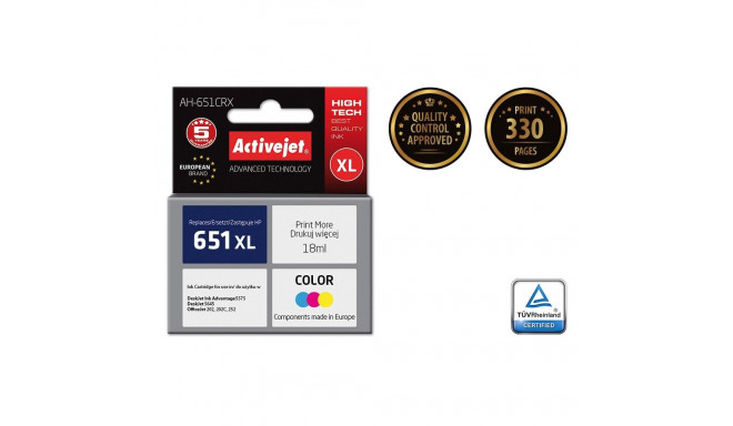 Ink Cartridge - Activejet Ah-651crx 18ml