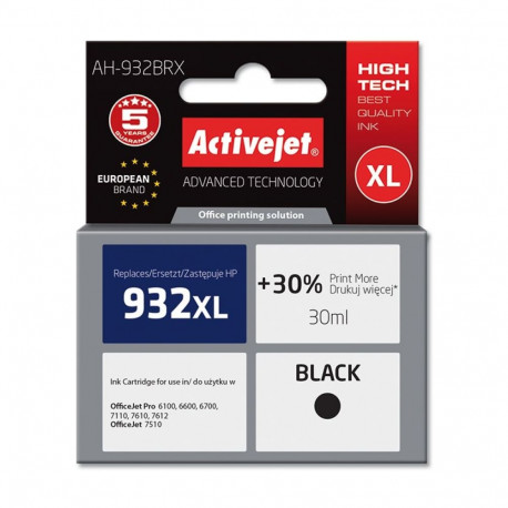 Printer Cartridge - Activejet Ah-932brx, Black
